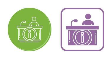 Information Desk Vector Icon