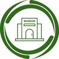 icono de vector de edificio de museo