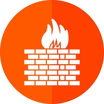 cortafuegos configuración vector icono diseño