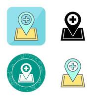 Location hospital Vector Icon