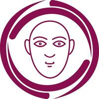 icono de vector de rostro humano