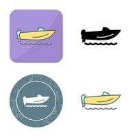 Speed Boat Vector Icon