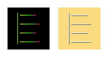 Unique Left Align Vector Icon