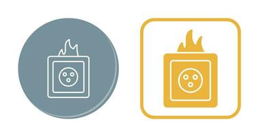 Unique Fire in Socket Vector Icon