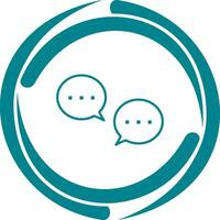 Unique Conversation Bubbles Vector Icon