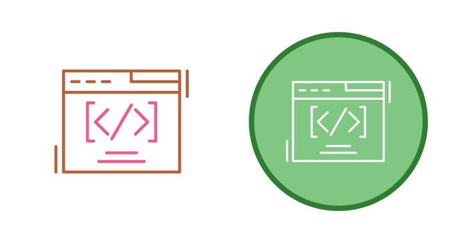 Web Coding Vector Icon
