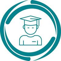 Graduate Student Vector Icon