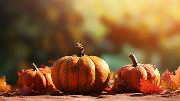 Autumn background generative ai photo