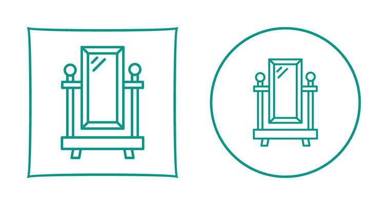 Floor Mirror Vector Icon
