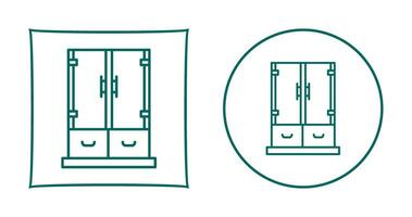 icono de vector de cajón de gabinete