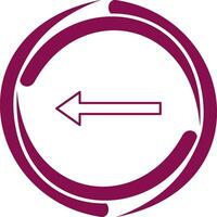 Unique Left Arrow Vector Icon