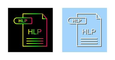 icono de vector de hlp