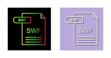 icono de vector de swf