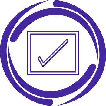icono de vector de casilla de verificación