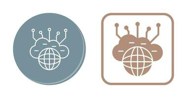 Computing Cloud Vector Icon