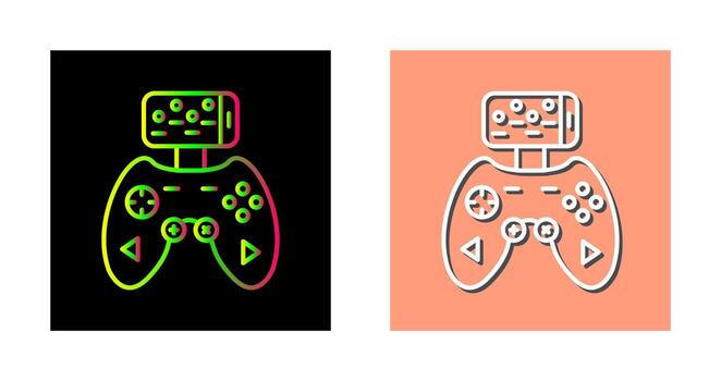 icono de vector de controlador de juego