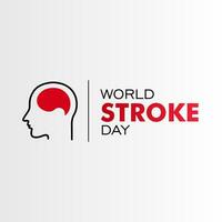 World Stroke day is observed every year on October 29, raise awareness the prevention and treatment the condition vector