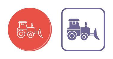 Industrial Tractor Vector Icon