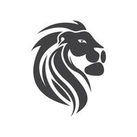 Lion head logo template vector icon