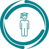 Unique Student Standing Vector Icon