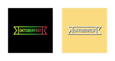 icono de vector de banner de oktoberfest