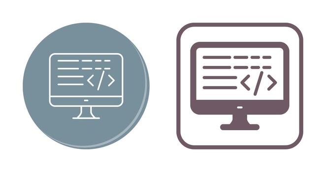 icono de vector de codificación