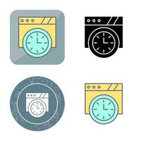 Wall Clock Vector Icon