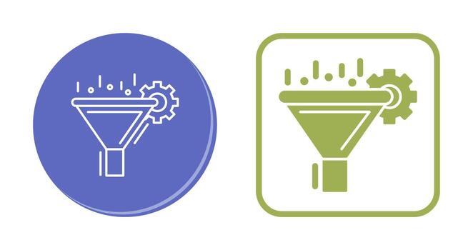 icono de vector de filtrado