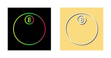 Unique Eight Ball Vector Icon