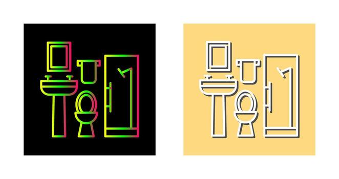 icono de vector de baño