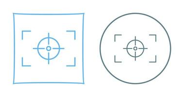 Unique Focus Horizontal Vector Icon