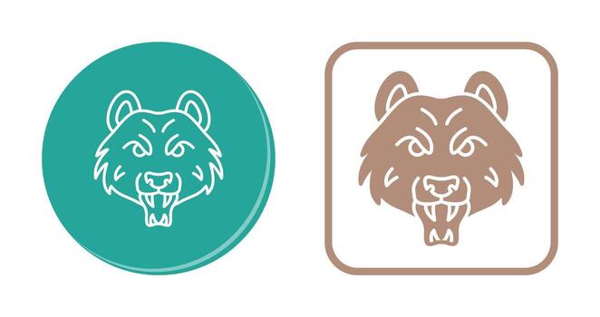 icono de vector de oso