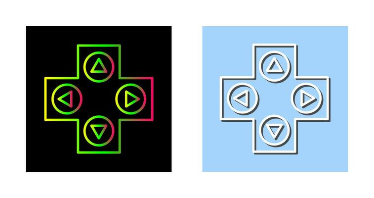 Unique Gaming Control Vector Icon