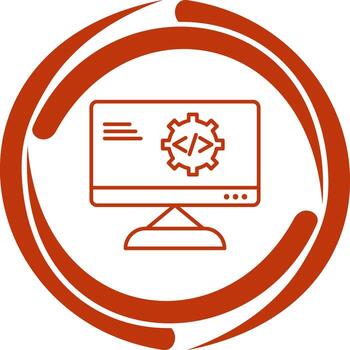 Unique Code Optimization Vector Icon