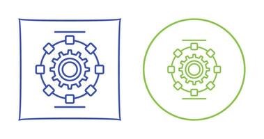 icono de vector de proceso automatizado