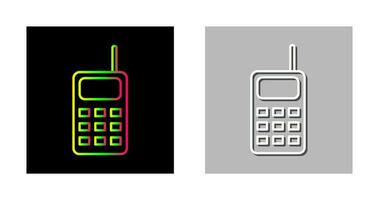 icono de vector de walkie talkie único