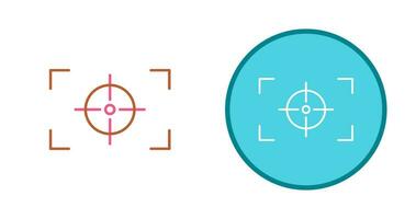 Unique Focus Horizontal Vector Icon