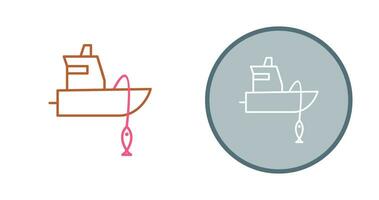 Fishing Boat Vector Icon