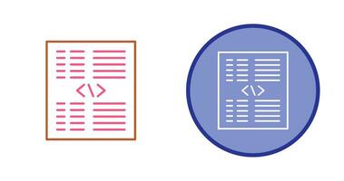 Piece of Code Vector Icon