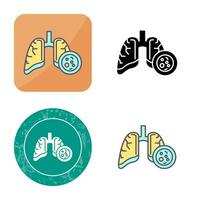 Lung Cancer Vector Icon