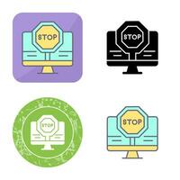 Stop Vector Icon