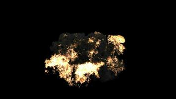 explosion massif. réaliste explosion et explosions avec alpha canaliser. vfx élément video