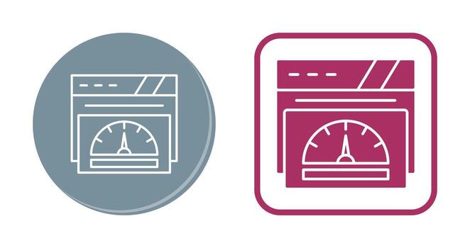 icono de vector de velocímetro