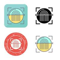 Fingerprint Scanner Vector Icon