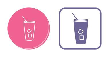 Iced Coffee Vector Icon