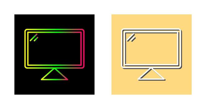 icono de vector de computadora