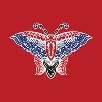 Javanese butterfly icon vector image illustration