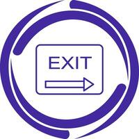 Unique Exit Vector Icon