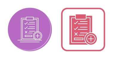 Medical Examination List Vector Icon