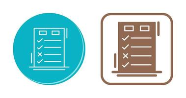 Today to Done CheckList Vector Icon